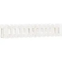 vidaXL Plantenbak verhoogd hekontwerp 150x30x30 cm grenenhout wit
