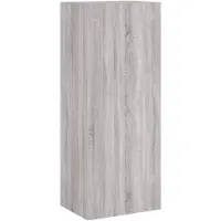 vidaXL Tv-wandmeubel 40,5x30x102 cm bewerkt hout grijs sonoma