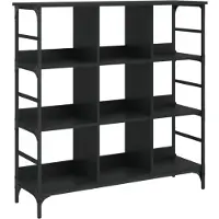 vidaXL Dressoir 102x32x103,5 cm bewerkt hout zwart