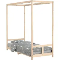 vidaXL Kinderbedframe 80x200 cm massief grenenhout