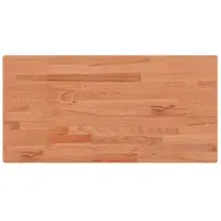 vidaXL Tafelblad rechthoekig 100x50x1,5 cm massief beukenhout