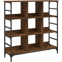 vidaXL Dressoir 102x32x103,5 cm bewerkt hout bruin eikenkleur
