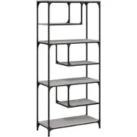 vidaXL Boekenkast 81x36x176 cm bewerkt hout grijs sonoma eikenkleurig