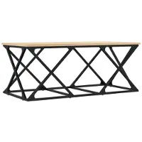 vidaXL Salontafel 100x49x40 cm bewerkt hout sonoma eikenkleurig
