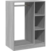 vidaXL Kledingkast 77x48x102 cm bewerkt hout grijs sonoma eikenkleurig