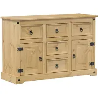 vidaXL Dressoir Corona 112x40x75 cm massief grenenhout