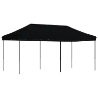 vidaXL Partytent inklapbaar pop-up 580x292x315 cm zwart