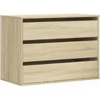 vidaXL Ladekast 80x41x58 cm bewerkt hout sonoma eikenkleurig