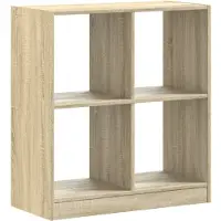 vidaXL Boekenkast 68,5x32x75 cm bewerkt hout sonoma eikenkleurig