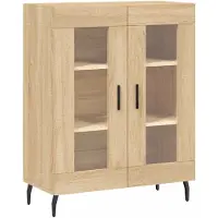 vidaXL Dressoir 69,5x34x90 cm bewerkt hout sonoma eikenkleurig