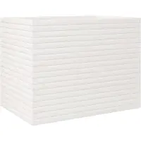 vidaXL Plantenbak 90x60x68,5 cm massief grenenhout wit