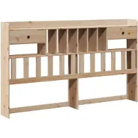vidaXL Hoofdbord met opbergruimte 180 cm massief grenenhout