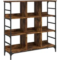 DKD Home Decor Dressoir 102x32x103,5 cm bewerkt hout gerookt eikenkleurig