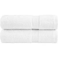 vidaXL Badhanddoeken SOLUND 2 st 600 g/m² 100x150 cm wit