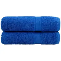 vidaXL Handdoeken SOLUND 2 st 600 g/m² 50x100 cm blauw