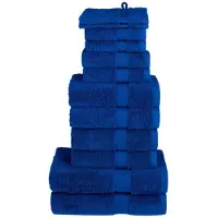vidaXL 12-delige Handdoekenset SOLUND 600 g/m² blauw