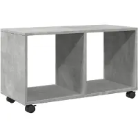 vidaXL Rolkast 72x33x42,5 cm bewerkt hout betongrijs