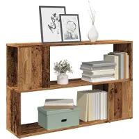 vidaXL Boekenkast 100x24x63 cm bewerkt hout oud houtkleurig