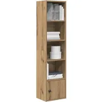 vidaXL Boekenkast 31x24x127 cm bewerkt hout artisanaal eikenkleurig