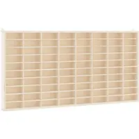 vidaXL Houten Verzamelaarsvitrine met 80 Vakken 80x4,5x40,5cm