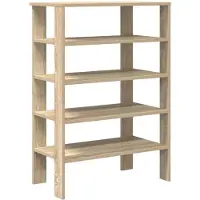 vidaXL Schoenenrek 61x32x87,5 cm bewerkt hout sonoma eikenkleurig