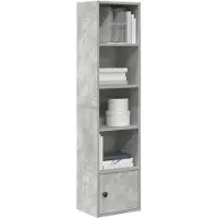 vidaXL Boekenkast 31x24x127 cm bewerkt hout betongrijs