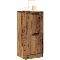 vidaXL Dressoirs 2 st 30x30x70 cm bewerkt hout oud houtkleurig