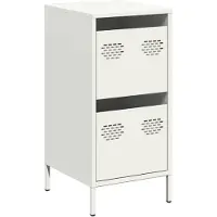 vidaXL Dressoir 35x39x73,5 cm koudgewalst staal wit