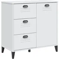vidaXL Dressoir VIKEN 80x40x80 cm bewerkt hout wit