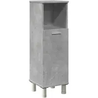 vidaXL Badkamerkast 30x30x95 cm spaanplaat betongrijs