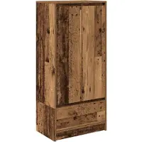 vidaXL Kast met lade 55,5x34x119,5 cm spaanplaat hout oud hout