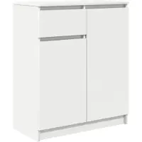 vidaXL Dressoir met lade 71x35x84 cm spaanplaat wit