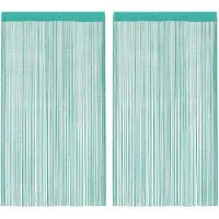 vidaXL Koordgordijnen 2 st turkoois 140x250 cm