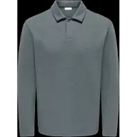 Only & Sons onstrey life regular fit poloshirt met lange mouwen