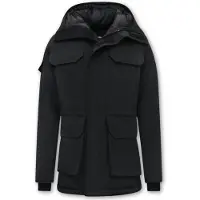 Beluomo Winterjas halflange met capuchon