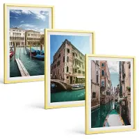 Tulup 4-Delige Schilderij Set - Uitzichten op Venetië met kanalen en stedelijke architectuur. - 40 x 60 cm - Muurdecoratie - Interieur Decoratie - Decoratieve Schilderijen