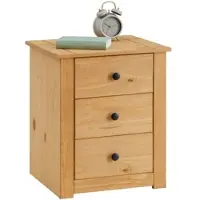 Idimex Nachtkastje CANCUN van grenenhout met 3 lades