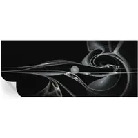 Wallfluent Zelfklevend Fotobehang - Zwart Vliesbehang - 250x104 cm - Vloeistofleidingen Behang Zonder Lijm - Gang behang Abstractie - Luchtbelvrij Behang - Bubble Free Behang