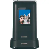Brondi AMICO PREZIOSO (1.77", 32 MB, 1.30 Mpx, 2G), Sleutel mobiele telefoon, Zilver, Zwart