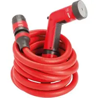 Benza Ibenzoa tuinslang, 20 meter – flexibele slang die bestand is tegen knikken, met een multifunctionele spuitmond, vrij van ftalaten en PVC, en met stevige aansluitingen, geschikt voor tuin en terras