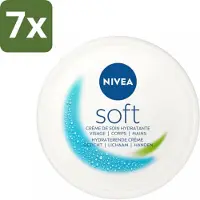 Nivea - Crème - Zachte Pot - Hydraterend - Gezicht, Lichaam, Handen - 200 ml - Bulkverpakking - 7 stuks