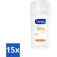 Sanex Deodorant Stick Dermo Sensitive 65 ml - Bulkverpakking - 15 stuks