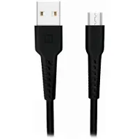 Swissten Basic Sneloplaadkabel 3A, Micro USB, 1 meter, zwart. (Data- en oplaadkabel)