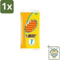 BIC 1 x - Scheermesjes - Sensitive - Enkel Mesje - Wegwerpmesjes - 10 Scheermesjes- Scheermesje - Wegwerpscheermesje - Gevoelige Huid - Enkel Mesje - Roestvrij Staal
