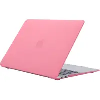 Mobigear Laptophoes geschikt voor Apple MacBook Air 13 Inch (2018-2020) Hoes Hardshell Laptopcover MacBook Case | Cream Matte - Roze - Model A1932 / A2179 / A2337