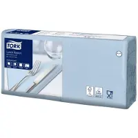 Tork Serviet Tork 33x33 cm 3-lag Lyseblå,10 pk x 150 stk/pk