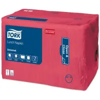 Tork 509307 lunchservet universal rood 32,5x32,5 cm 1-laags 4000 stuks (509307)