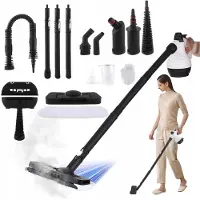 Bedee 2-in-1- Stoomreiniger - Handstoomreiniger - Stoomdweil - Steam Cleaner - met Kinderslot - 1050W - 135°C - 350ml Reservoir - 46 PSI - Voor Vloeren Keuken Ramen en Banken