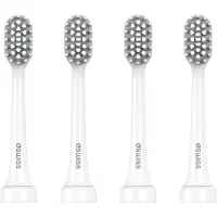 4Swiss ST216 Electrosonic Care+ - Sonische Opzetborstels - 4-pack - Diepe Reiniging - Jaarvoorraad - Wit