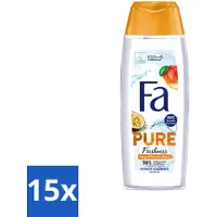 Fa - Douchegel - Pure Freshness Mango & Passievrucht - Verfrissend & Zoet - Hydraterend - 250 ml - Bulkverpakking - 15 stuks